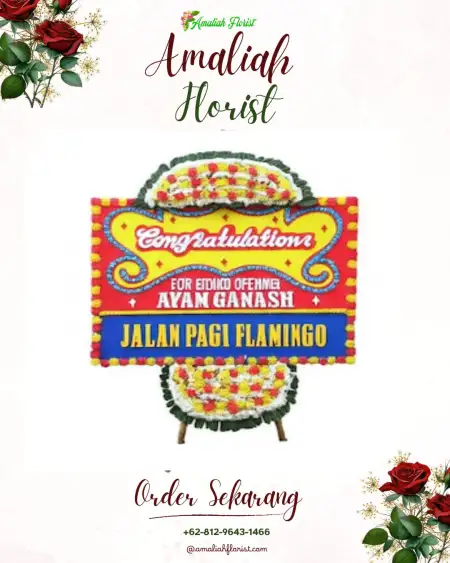 Sewa Papan Bunga Sawo